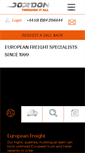 Mobile Screenshot of jordonfreight.com