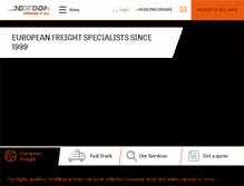 Tablet Screenshot of jordonfreight.com